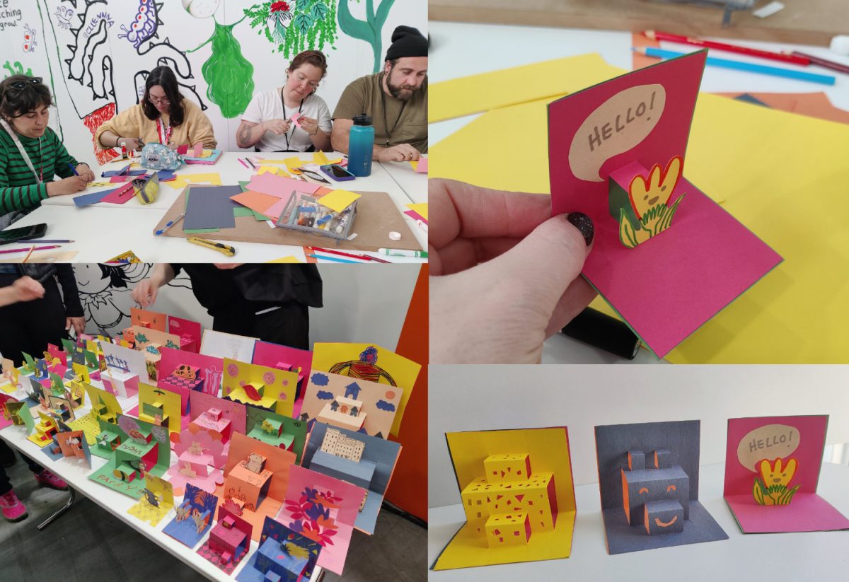 pop up workshop with Char-Lee Mito at the Bologna Children's Book Fair 2025