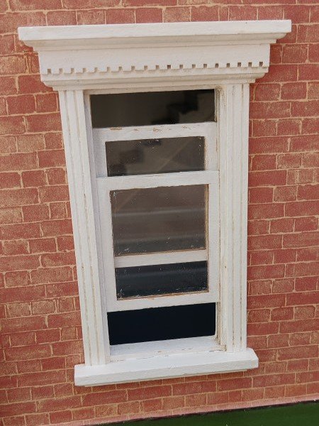dolls house miniature working sash window 1:12