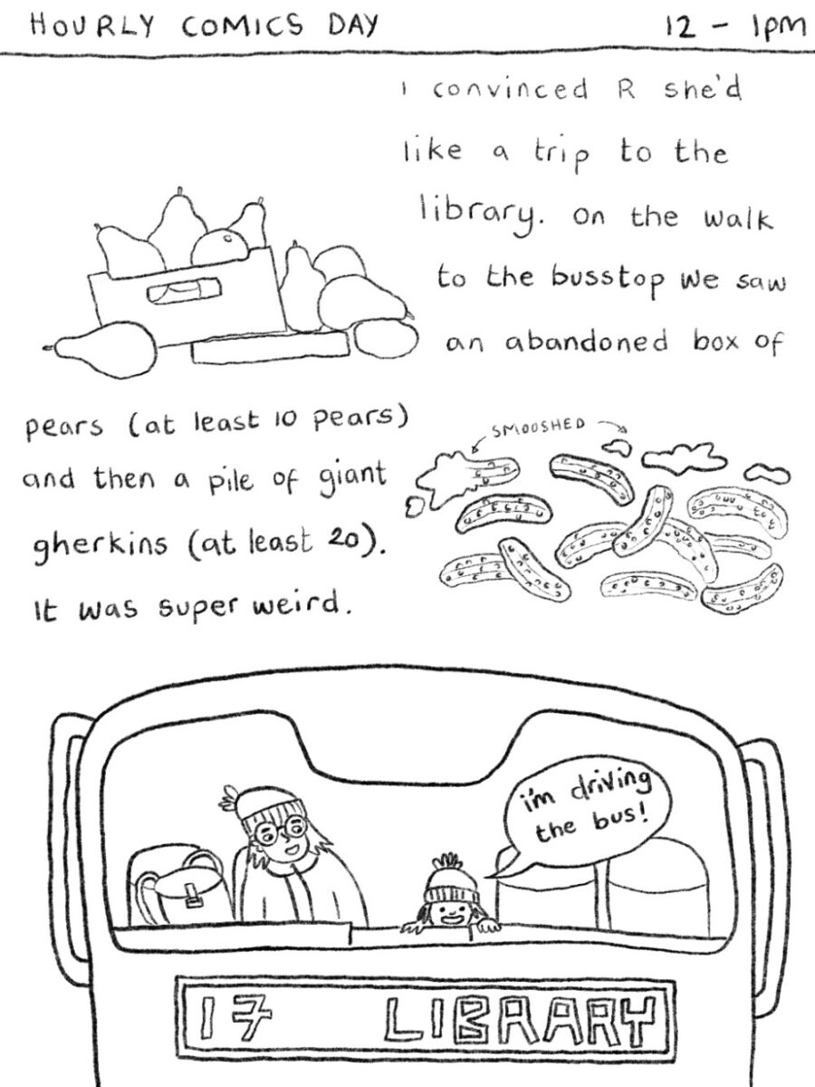 hourly comics day illustration