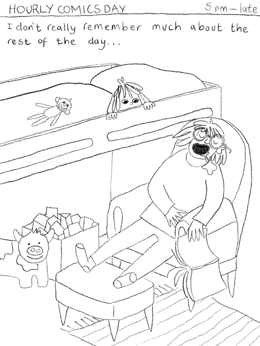 hourly comics day illustration sleepy time