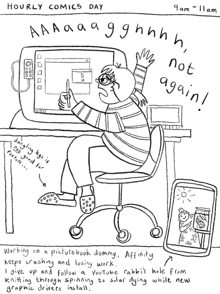 hourly comics day illustration