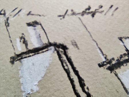 charcoal close-up